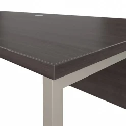 Bush Business Furniture L-Desks<Hybrid 72"W L Shaped Table Desk with Metal Legs, (HYB025SG)