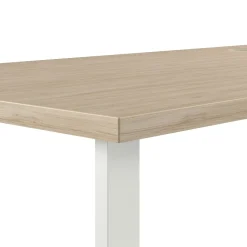 Bush Business Furniture L-Desks<Hustle 72"W L Shaped Computer Desk with Metal Legs, Natural Elm (HUS002NE)