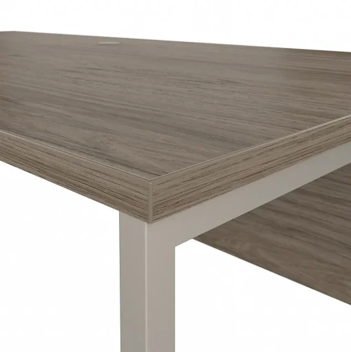 Bush Business Furniture L-Desks<Hybrid 72"W L Shaped Table Desk with Metal Legs, (HYB025MH)