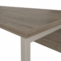 Bush Business Furniture L-Desks<Hybrid 72"W L Shaped Table Desk with Metal Legs, (HYB026MH)