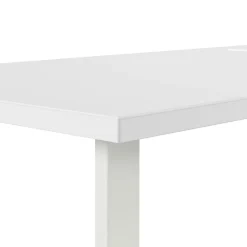 Bush Business Furniture L-Desks<Hustle 72"W L Shaped Computer Desk with Metal Legs, White (HUS001WH)