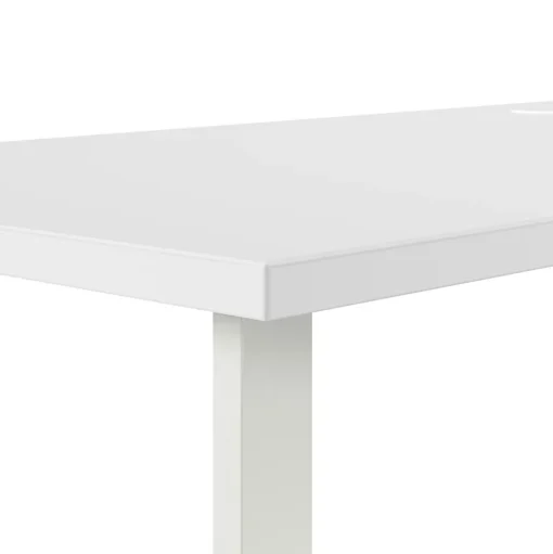 Bush Business Furniture L-Desks<Hustle 72"W L Shaped Computer Desk with Metal Legs, White (HUS001WH)