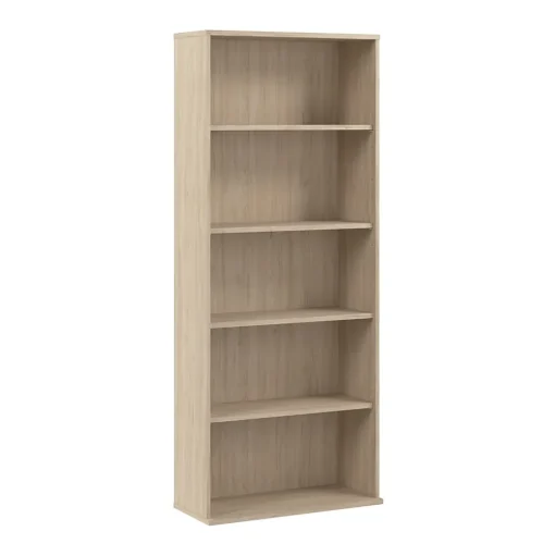 Bush Business Furniture Bookcases<Hustle Tall 5 Shelf Bookcase, Natural Elm (HUB230NE)