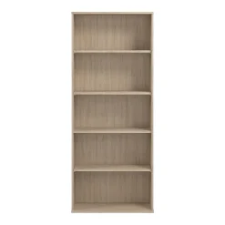 Bush Business Furniture Bookcases<Hustle Tall 5 Shelf Bookcase, Natural Elm (HUB230NE)