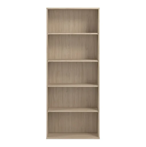 Bush Business Furniture Bookcases<Hustle Tall 5 Shelf Bookcase, Natural Elm (HUB230NE)