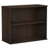 Bush Business Furniture Bookcases<29"H 2-Shelf Bookcase with Adjustable Shelf, Black Walnut (BK3036BW)