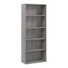 Bush Business Furniture Bookcases<Hustle Tall 5 Shelf Bookcase, Platinum Gray (HUB230PG)