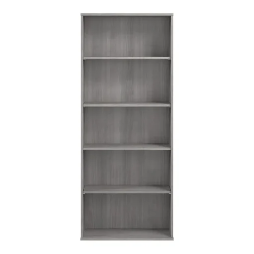 Bush Business Furniture Bookcases<Hustle Tall 5 Shelf Bookcase, Platinum Gray (HUB230PG)