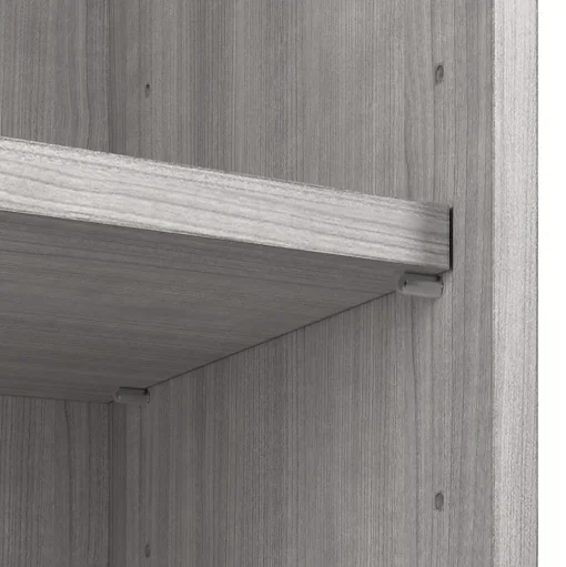 Bush Business Furniture Bookcases<Hustle Tall 5 Shelf Bookcase, Platinum Gray (HUB230PG)