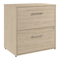 Bush Business Furniture File Cabinets<Hustle 2 Drawer Lateral File Cabinet, Natural Elm (HUF130NE)
