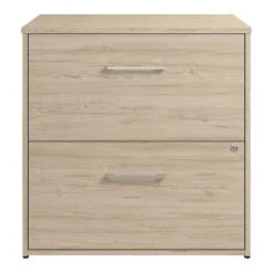 Bush Business Furniture File Cabinets<Hustle 2 Drawer Lateral File Cabinet, Natural Elm (HUF130NE)