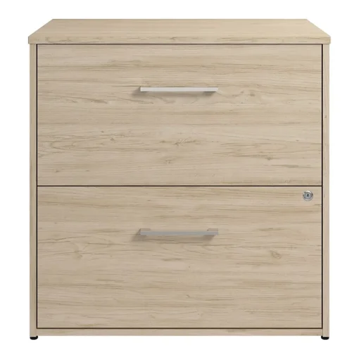 Bush Business Furniture File Cabinets<Hustle 2 Drawer Lateral File Cabinet, Natural Elm (HUF130NE)