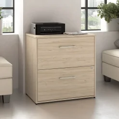 Bush Business Furniture File Cabinets<Hustle 2 Drawer Lateral File Cabinet, Natural Elm (HUF130NE)