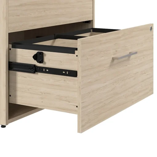 Bush Business Furniture File Cabinets<Hustle 2 Drawer Lateral File Cabinet, Natural Elm (HUF130NE)