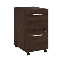 Bush Business Furniture File Cabinets<Hybrid 2-Drawer Mobile Vertical File Cabinet, Letter/Legal Size, Lockable, (HYF116BWSU-Z)