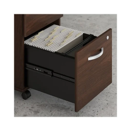 Bush Business Furniture File Cabinets<Hybrid 2-Drawer Mobile Vertical File Cabinet, Letter/Legal Size, Lockable, (HYF116BWSU-Z)