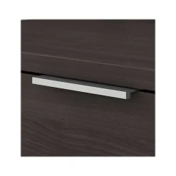 Bush Business Furniture L-Desks<Jamestown 72"W L Shaped Desk with Lateral File Cabinet and 5 Shelf Bookcase, Storm Gray (JTN011SGSU)