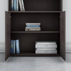 Bush Business Furniture Bookcases<Jamestown 66.12"H 5-Shelf Bookcase with Adjustable Shelves, Storm Gray Laminated Wood (JTB136SG)