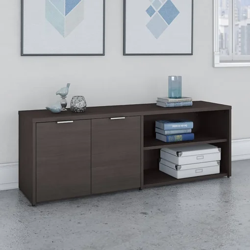 Bush Business Furniture Storage Cabinets<Jamestown 21.2" Low Storage Cabinet with 4 Shelves, Storm Gray (JTS160SG)