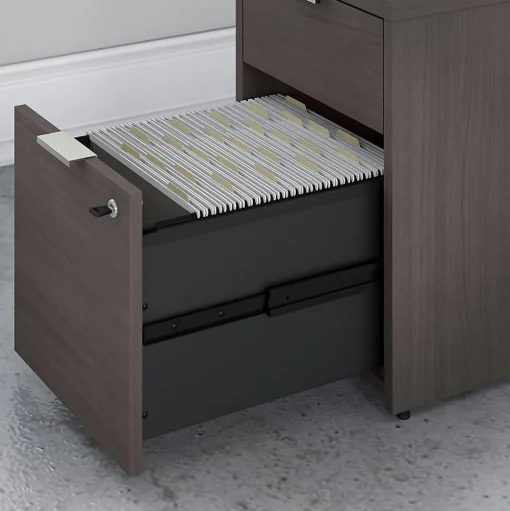 Bush Business Furniture File Cabinets<Jamestown 2-Drawer Vertical File Cabinet, Locking, Letter/Legal, Storm Gray, 23.66" (JTF116SGSU)
