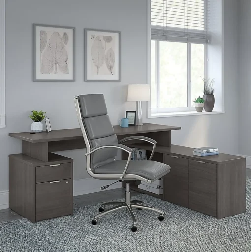 Bush Business Furniture File Cabinets<Jamestown 2-Drawer Vertical File Cabinet, Locking, Letter/Legal, Storm Gray, 23.66" (JTF116SGSU)