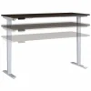 Bush Business Furniture Standing Desks<Move 40 Series 72"W Electric Height Adjustable Standing Desk, Mocha Cherry/Cool Gray (M4S7230MRSK)