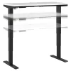 Bush Business Furniture Standing Desks<Move 40 Series 48"W Electric Height Adjustable Standing Desk, White/Black (M4S4824WHBK)