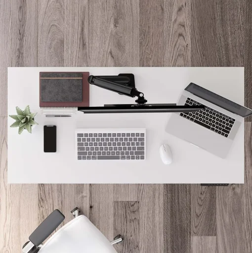 Bush Business Furniture Standing Desks<Move 40 Series 48"W Electric Height Adjustable Standing Desk, White/Black (M4S4824WHBK)