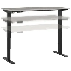Bush Business Furniture Standing Desks<Move 40 Series 60"W Electric Height Adjustable Standing Desk, Platinum Gray/Black (M4S6030PGBK)