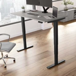 Bush Business Furniture Standing Desks<Move 40 Series 60"W Electric Height Adjustable Standing Desk, Platinum Gray/Black (M4S6030PGBK)