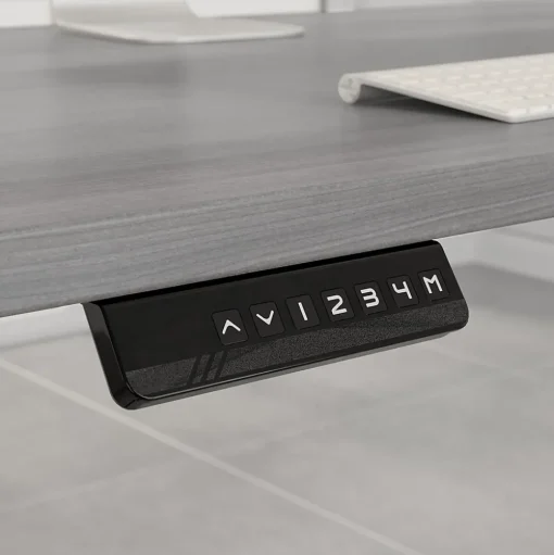 Bush Business Furniture Standing Desks<Move 60 Series 72"W Electric Height Adjustable Standing Desk, Platinum Gray/Black (M6S7230PGBK)