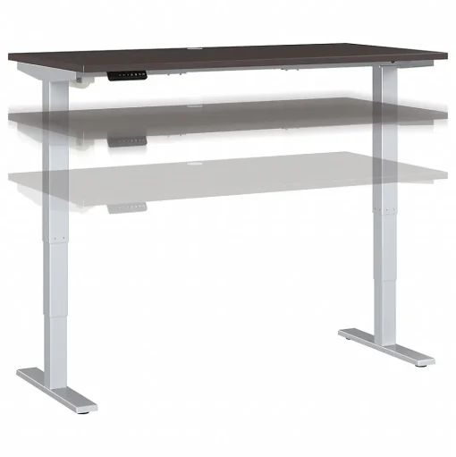 Bush Business Furniture Standing Desks<Move 40 Series 60W Electric Height Adjustable Standing Desk, Storm Gray/Cool Gray Metallic (M4S6030SGSK)