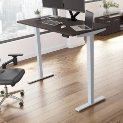 Bush Business Furniture Standing Desks<Move 40 Series 60W Electric Height Adjustable Standing Desk, Storm Gray/Cool Gray Metallic (M4S6030SGSK)