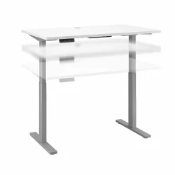 Bush Business Furniture Standing Desks<Move 60 Series 48"W Electric Height Adjustable Standing Desk, White (M6S4824WHSK)