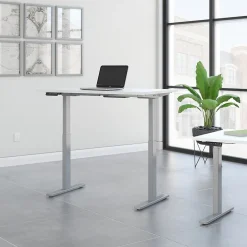 Bush Business Furniture Standing Desks<Move 60 Series 48"W Electric Height Adjustable Standing Desk, White (M6S4824WHSK)