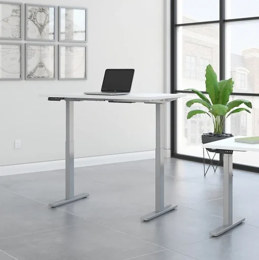 Bush Business Furniture Standing Desks<Move 60 Series 48"W Electric Height Adjustable Standing Desk, White (M6S4824WHSK)