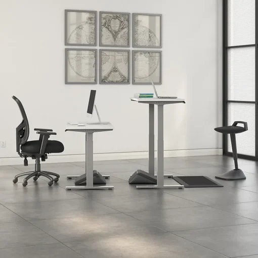 Bush Business Furniture Standing Desks<Move 60 Series 48"W Electric Height Adjustable Standing Desk, White (M6S4824WHSK)
