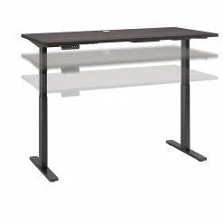 Bush Business Furniture Standing Desks<Move 60 Series 60"W Electric Height Adjustable Standing Desk, Storm Gray (M6S6030SGBK)