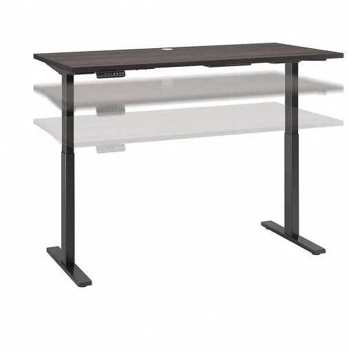 Bush Business Furniture Standing Desks<Move 60 Series 60"W Electric Height Adjustable Standing Desk, Storm Gray (M6S6030SGBK)