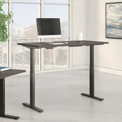 Bush Business Furniture Standing Desks<Move 60 Series 60"W Electric Height Adjustable Standing Desk, Storm Gray (M6S6030SGBK)