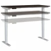 Bush Business Furniture Standing Desks<Move 40 Series 60"W Electric Height Adjustable Standing Desk, Mocha Cherry/Cool Gray (M4S6030MRSK)