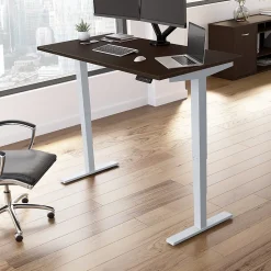 Bush Business Furniture Standing Desks<Move 40 Series 60"W Electric Height Adjustable Standing Desk, Mocha Cherry/Cool Gray (M4S6030MRSK)