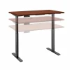 Bush Business Furniture Standing Desks<Move 60 Series 48"W Electric Height Adjustable Standing Desk, Hansen Cherry (M6S4824HCBK)