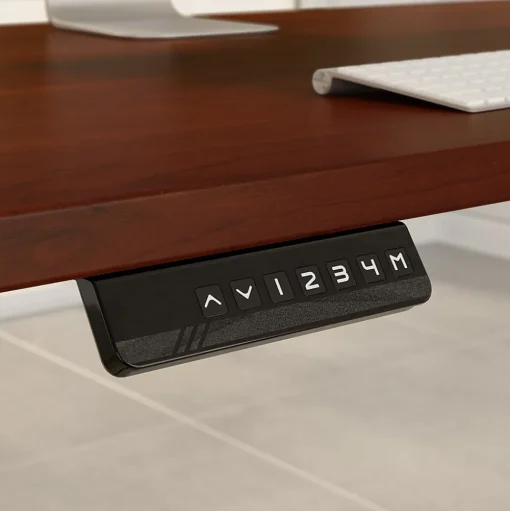 Bush Business Furniture Standing Desks<Move 60 Series 48"W Electric Height Adjustable Standing Desk, Hansen Cherry (M6S4824HCBK)