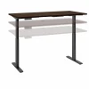 Bush Business Furniture Standing Desks<Move 60 Series 60"W Electric Height Adjustable Standing Desk, Mocha Cherry (M6S6030MRBK)