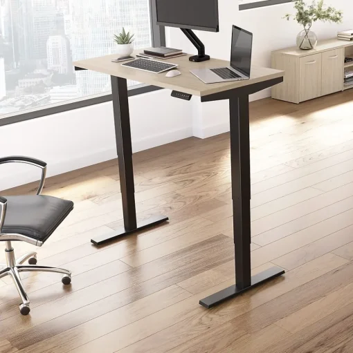 Bush Business Furniture Standing Desks<Move 40 Series 48"W Electric Adjustable Standing Desk, (M4S4824NEBK)