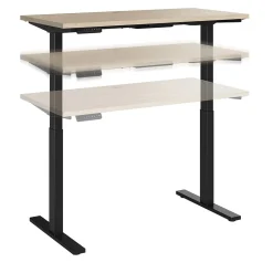 Bush Business Furniture Standing Desks<Move 60 Series 48"W Electric Adjustable Standing Desk, (M6S4824NEBK)