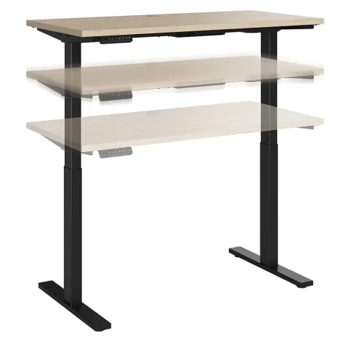 Bush Business Furniture Standing Desks<Move 60 Series 48"W Electric Adjustable Standing Desk, (M6S4824NEBK)