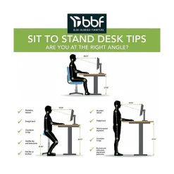 Bush Business Furniture Standing Desks<Move 60 Series 60"W Electric Adjustable Standing Desk, (M6S6030NESK)