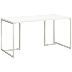 Bush Business Furniture Computer Desks<Method 60"W Table Desk, White (KI70201K)